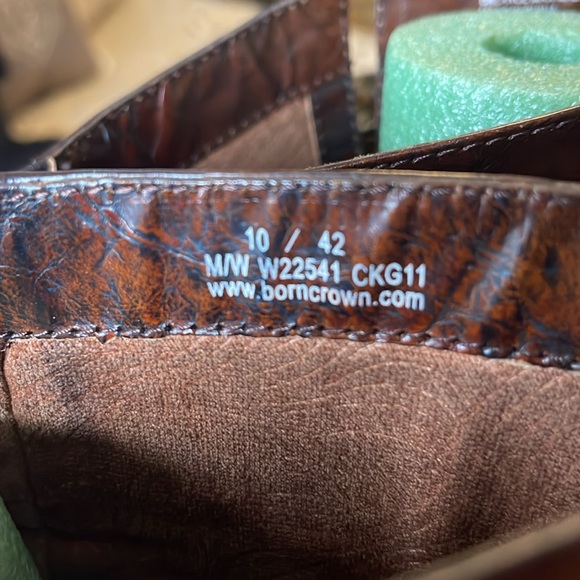 Born Crown COMFORT BED BOOT mottled leather riding boot EUC LIKE NEW - Picture 4 of 6